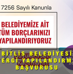 Bitlis Belediyesi Vergi Yapılandırma Başvurusu Yapma