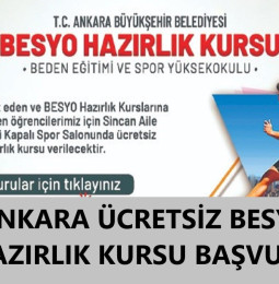 Ankara Ücretsiz BESYO Hazırlık Kursu 2021