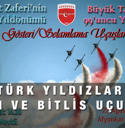 Türk Yıldızları Bitlis Ahlat ve Afyon Gösteri Uçuşu 2021