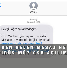 GSB nedir?, GSB den gelen mesaj, mesajkart.gsb.gov.tr açılmıyor