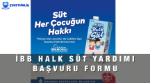 İBB Halk Süt Başvuru Formu 2022