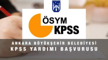 Ankara Büyükşehir Belediyesi KPSS Yardımı Başvuru Formu