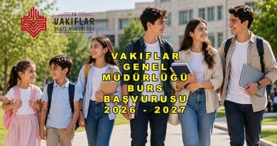 Vakıflar Genel Müdürlüğü Burs Başvurusu 2026