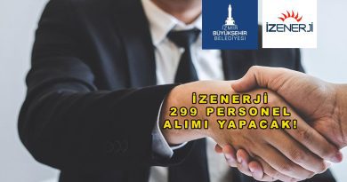 İZENERJİ Personel Alımı Yapacak: Toplam 299 Personel Alınacak!