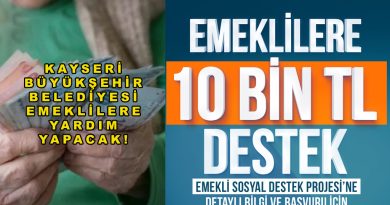Kayseri Büyükşehir Belediyesi Emeklilere Yardım Yapacak! 10 Bin TL Destek Nasıl Alınır?