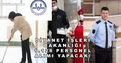 Diyanet İşleri Bakanlığı 1.128 Personel Alımı Yapacak! Diyanet İşleri Bakanlığı 1.128 Personel Alımı Yapacak!