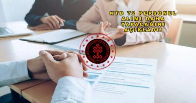 KTB 72 Personel Daha Alacağını Açıkladı! Başvurular Başladı