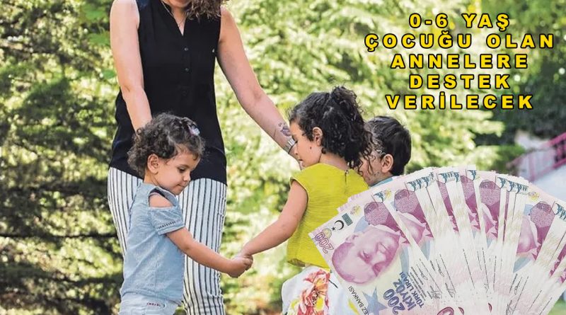 0-6 Yaş Çocuğu Olan Annelere Destek Verilecek!