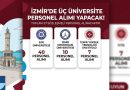 İzmir’de 3 Üniversite Personel Alımı Yapacak! Başvurular Başladı
