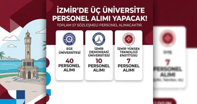 İzmir’de 3 Üniversite Personel Alımı Yapacak! Başvurular Başladı