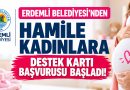 Erdemli Belediyesi Hamile Kart Desteği Başladı! 2026