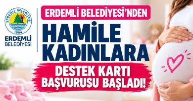 Erdemli Belediyesi Hamile Kart Desteği Başladı! 2026