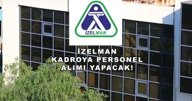İZELMAN Kadrolu Personel Alımı 2026: 5 Farklı Meslekte 12 Kişi Alınacak