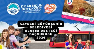 Kayseri Büyükşehir Belediyesi Ulaşım Desteği Başvuruları Başlıyor! Aylık 150 Biniş Verilecek