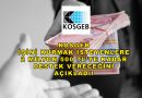 KOSGEB’den 2,5 Milyon TL’ye Kadar Destek: Başvurular Başladı