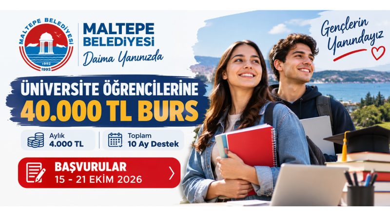 Maltepe Belediyesi Üniversite Bursu Başvurusu 2026: 40 Bin TL Destek Nasıl Alınır?