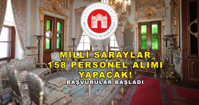 Millî Saraylar 158 Personel Alımı Yapıyor: İstanbul ve Edirne Kadroları Açıklandı