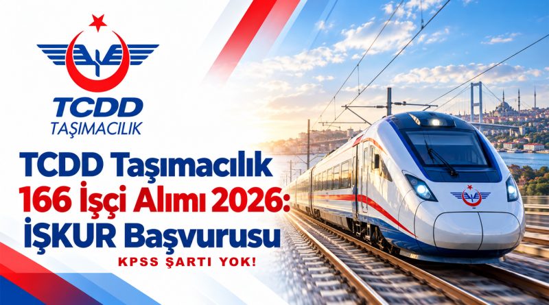 TCDD Lise Mezunu166 İşçi Alımı 2026: KPSS Şartı Yok